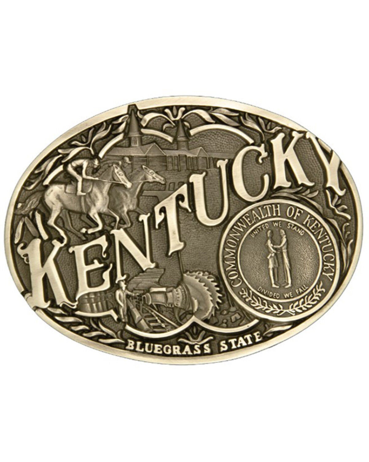 Image #1 - Montana Silversmiths Kentucky Attitude Buckle, No Color, hi-res