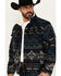Image #2 - Wrangler Men's Southwestern Print Sherpa Lined Jacket, Navy, hi-res