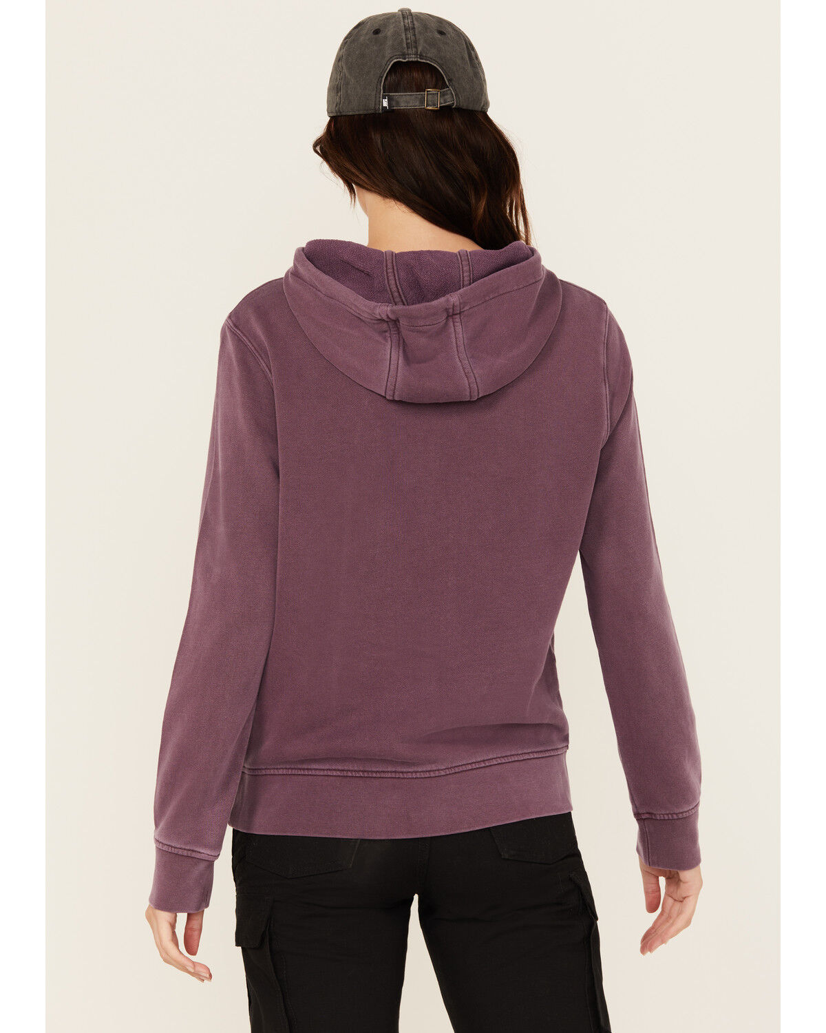Image #4 - Carhartt Women's Relaxed Midweight Hoodie, Purple, hi-res