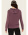 Image #4 - Carhartt Women's Relaxed Midweight Hoodie, Purple, hi-res