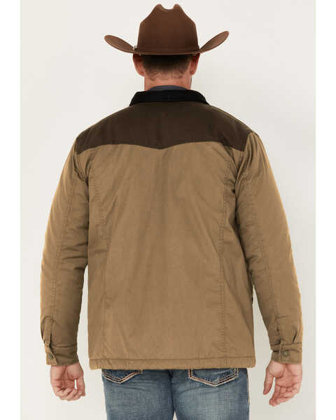 Image #4 - Blue Ranchwear Men's Waxed Canvas Jacket, Brown, hi-res