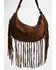 Image #3 - Shyanne Women's Arden Fringe Studded Suede Shoulder Bag, Brown, hi-res