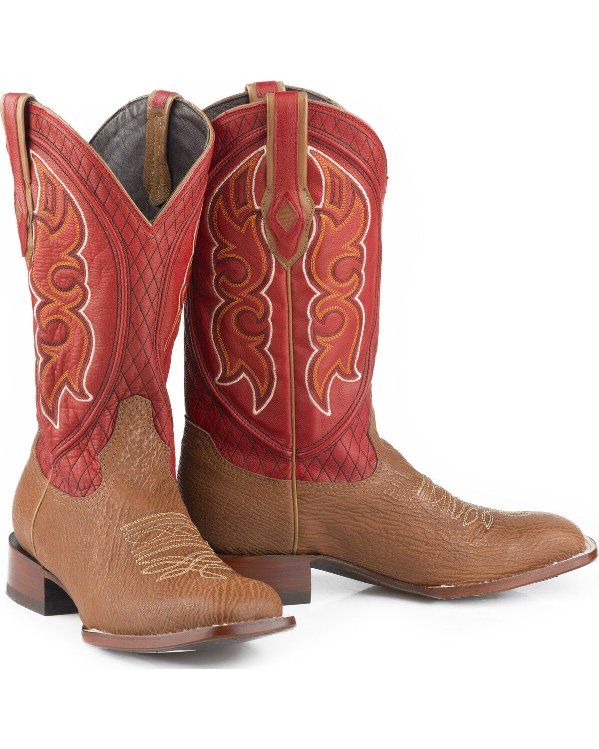 Image #1 - Stetson Men's Glendive Shark Matte Western Boots - Square Toe, , hi-res