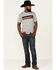 Image #2 - Kimes Ranch Men's Gray Broken Stripe Logo Short Sleeve T-Shirt , Grey, hi-res