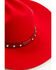 Image #2 - Wrangler Women's Rhinestone Wool Cowboy Hat, Red, hi-res
