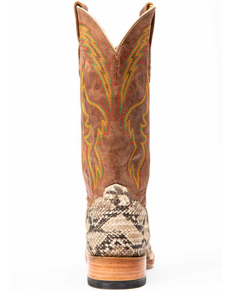 Image #5 - Cody James Men's Exotic Python Western Boots - Broad Square Toe, Brown, hi-res