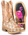 Tin Haul Youth Girls' Mu Mish & Mash Western Boots - Square Toe, Multi, hi-res