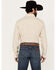 Image #4 - Stetson Men's Striped Print Long Sleeve Snap Western Shirt, Off White, hi-res