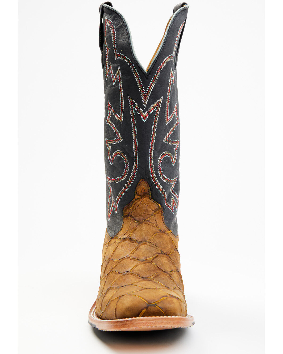 Image #4 - Horse Power Men's Honey Filet Of Fish Print Western Boots - Square Toe, Tan, hi-res