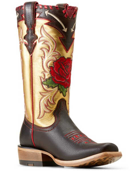 Image #1 - Ariat X Rodeo Quincy Women's Western Boots - Square Toe , Brown, hi-res