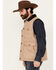 Image #2 - Blue Ranchwear Men's Ogden Lined Quilted Vest, Wheat, hi-res