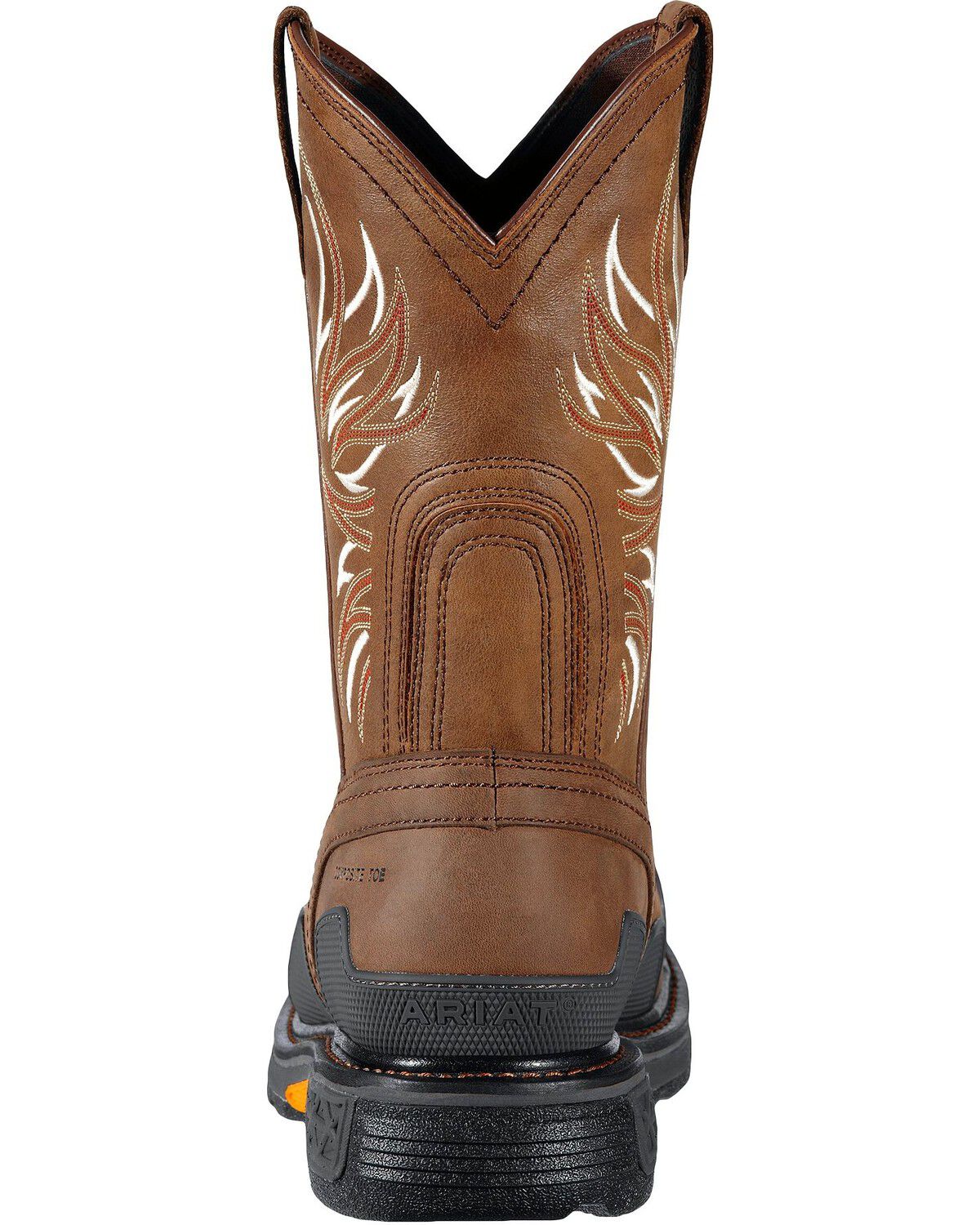 Image #4 - Ariat Men's Overdrive Pull On Work Boots - Composite Toe, Brown, hi-res