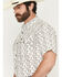 Image #2 - Cowboy Hardware Men's Hombre Skull Print Short Sleeve Snap Stretch Western Shirt, White, hi-res