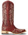 Image #2 - Lane Women's Saratoga Western Boots - Square Toe, Ruby, hi-res