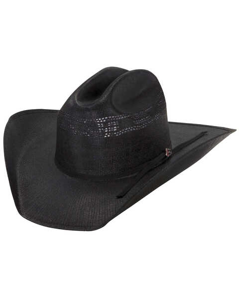 Justin Cutter 20X Straw Cowboy Hat, Black, hi-res