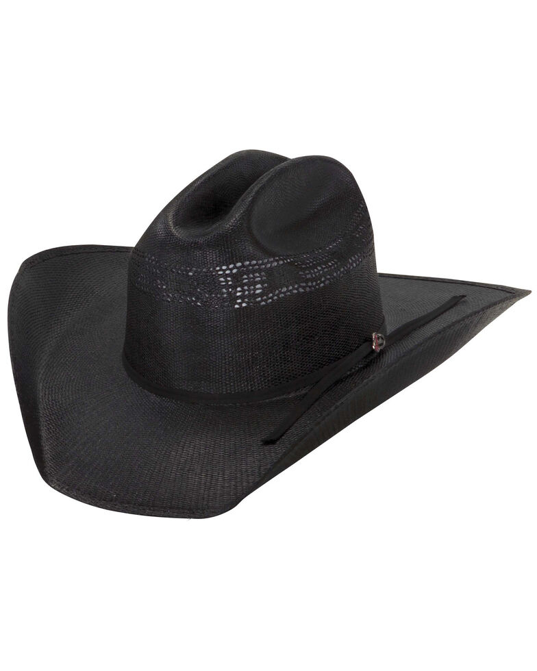 Justin 20X Cutter Black Straw Cowboy Hat, Black, hi-res
