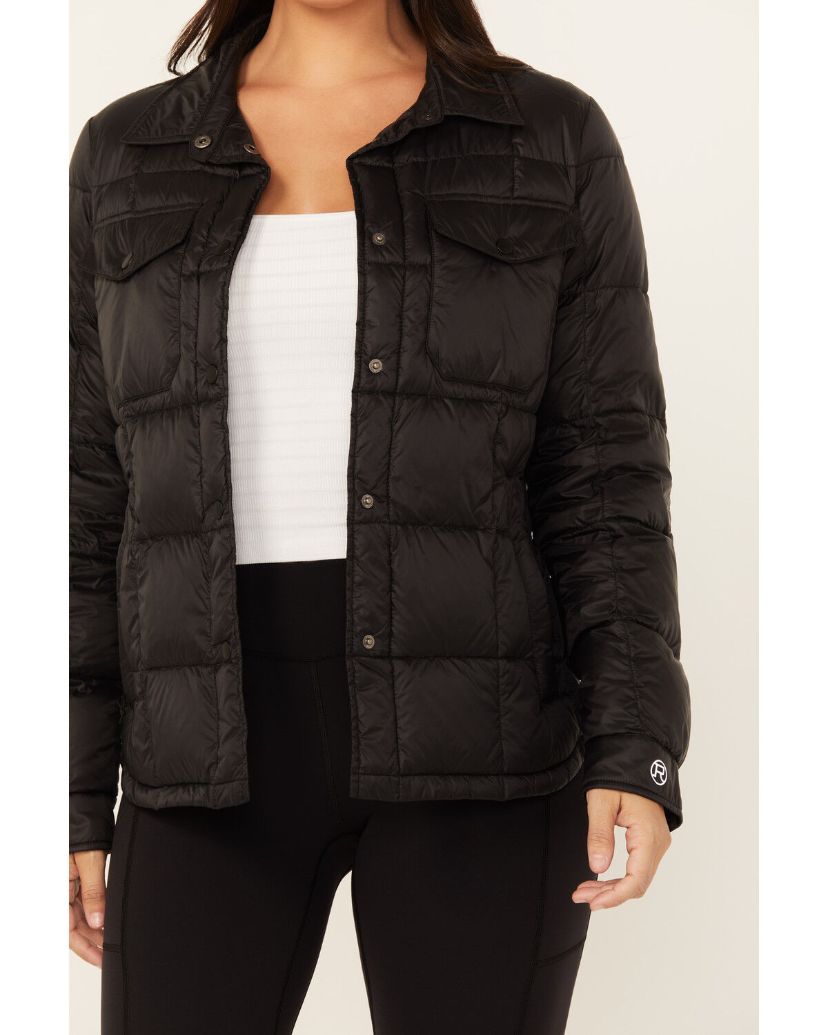 Image #3 - Roper Women's Lightweight Parachute Jacket, Black, hi-res