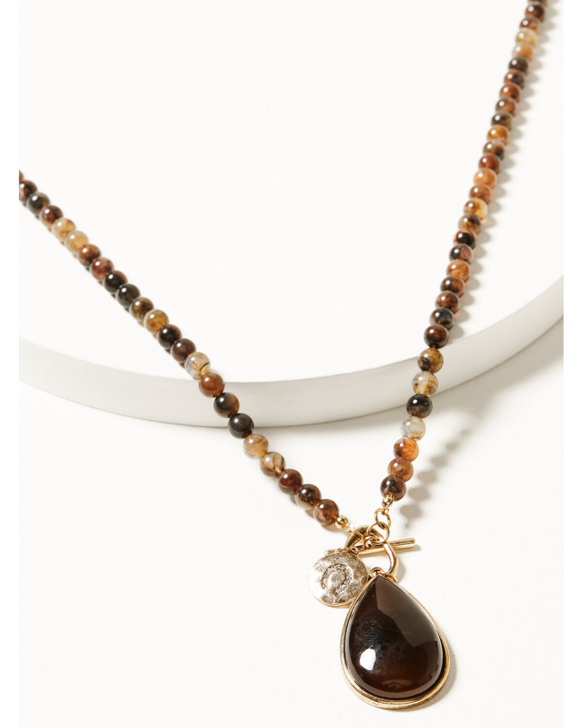 Image #1 - Shyanne Women's Summer Moon Antique Long Pendant Necklace, Brown, hi-res