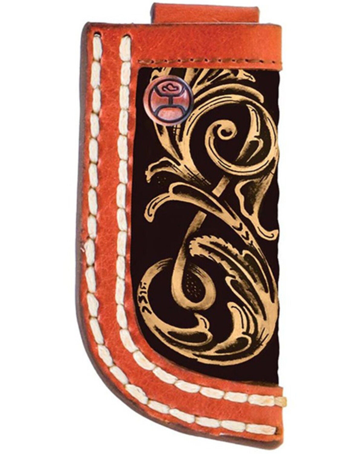 Hooey Top Notch Knife Sheath, Black/brown, hi-res