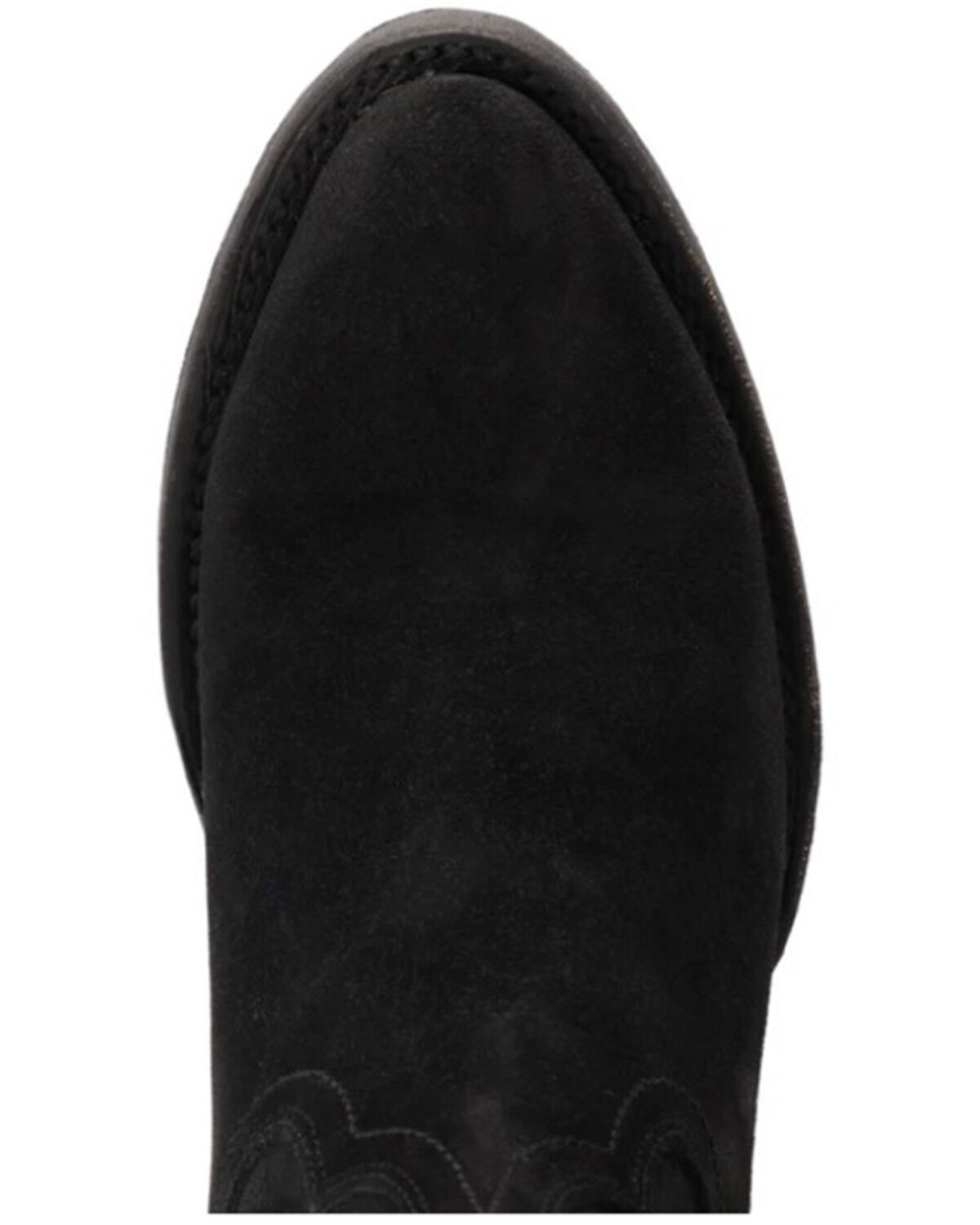 Image #6 - Lane Women's Plain Jane Suede Tall Western Boots - Round Toe, Black, hi-res
