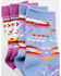 Image #2 - Shyanne Girls' Meadow Mauve Southwestern Print Crew Socks - 2 Pack , Multi, hi-res