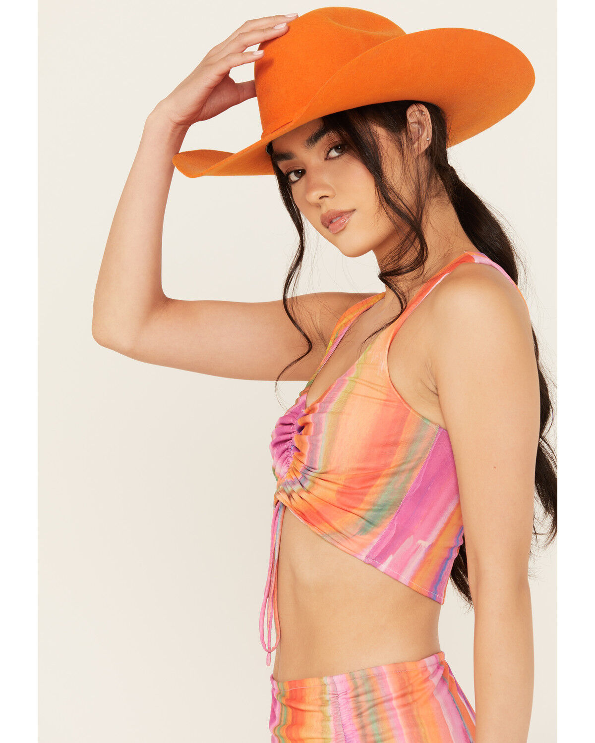 Image #2 - Show Me Your Mumu Women's Hazy Mesh Striped Sleeveless Top, Pink, hi-res