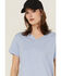 Image #2 - Ariat Women's Rebar Heather Short Sleeve Work Tee, Indigo, hi-res