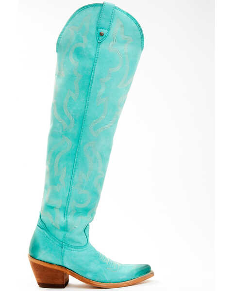 Image #2 - Liberty Black Women's Alyssa Tall Western Boots - Snip Toe, Turquoise, hi-res