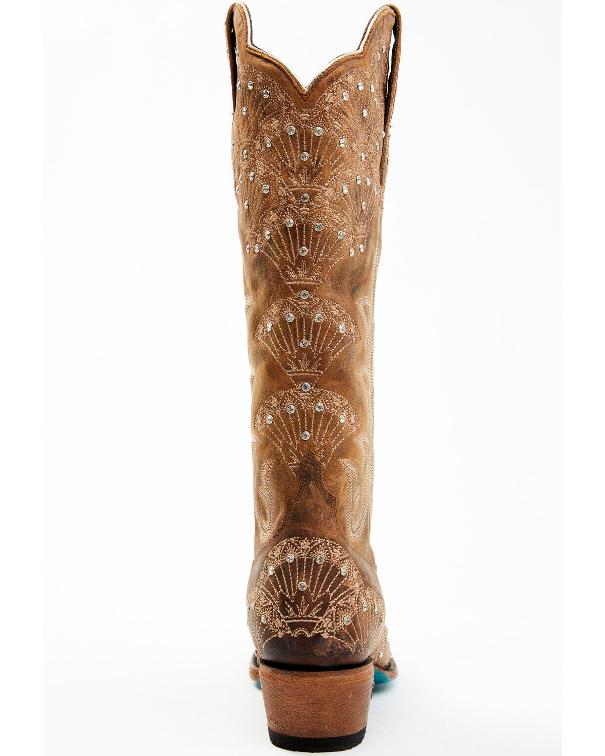 Image #5 - Boot Barn X Lane Women's Exclusive Calypso Leather Western Bridal Boots - Snip Toe, Caramel, hi-res