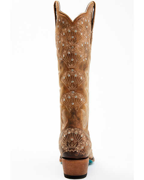 Image #5 - Boot Barn X Lane Women's Exclusive Calypso Leather Western Bridal Boots - Snip Toe, Caramel, hi-res