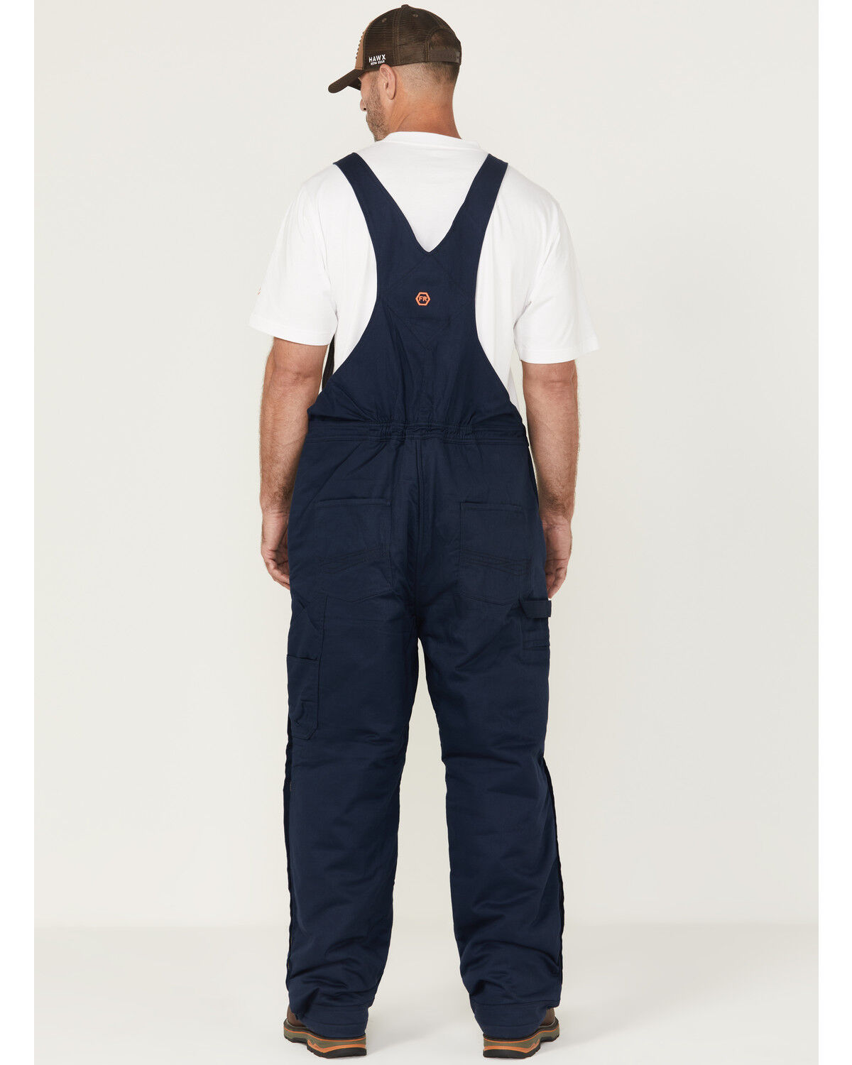 Image #4 - Hawx Men's FR Insulated Solid Bib Overalls, Navy, hi-res