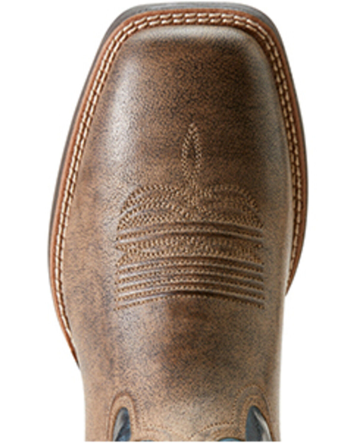 Image #4 - Ariat Men's Brush Creek Performance Western Boots - Broad Square Toe, Beige, hi-res