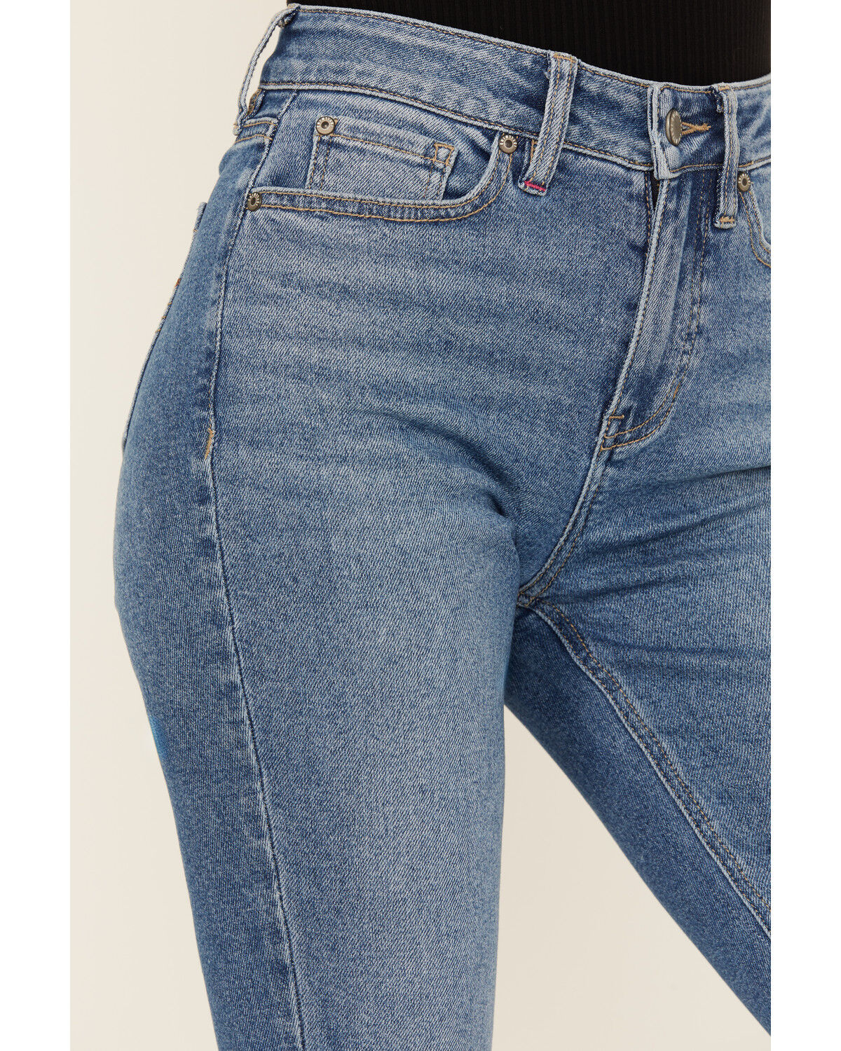 Image #2 - Idyllwind Women's Legend High Rise Bootcut Super Stretch Denim Jeans, Medium Wash, hi-res