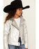 Image #2 - Urban Republic Girls' Metallic Moto Jacket, Silver, hi-res