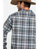 Image #5 - Pendleton Men's Gray Board Oxford Plaid Long Sleeve Western Shirt, Grey, hi-res