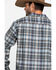 Image #5 - Pendleton Men's Gray Board Oxford Plaid Long Sleeve Western Shirt , Grey, hi-res