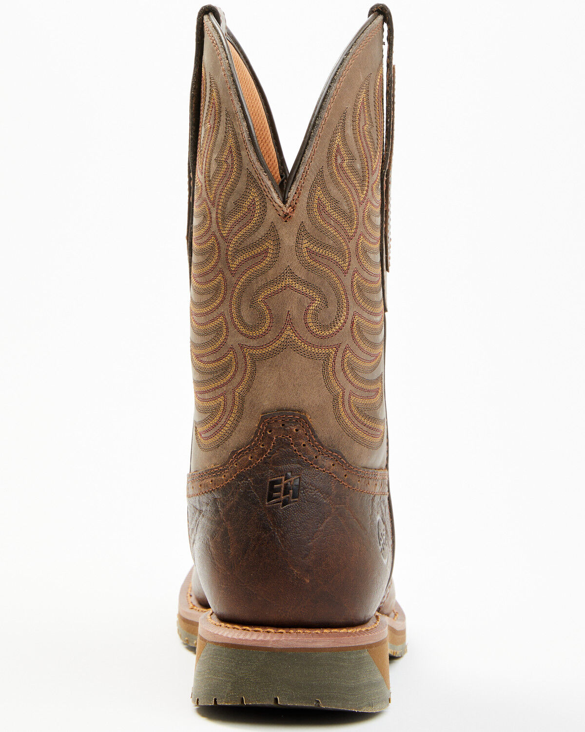 Image #5 - Double H Men's 11" Domestic I.C.E.™ Saddle Vamp Performance Western Boots - Broad Square Toe, Beige, hi-res