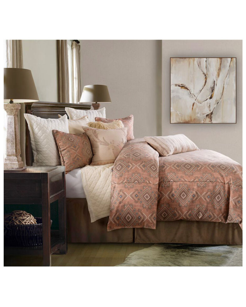 HiEnd Accents Full 3 Piece Sedona Comforter Set , Pink, hi-res