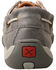 Twisted X Women's Tooled Boat Shoes - Moc Toe, Grey, hi-res