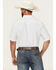 Image #4 - Ariat Men's Shawn Geo Print Short Sleeve Button-Down Western Shirt, White, hi-res
