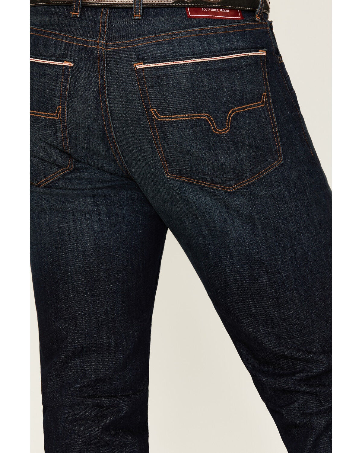 Image #4 - Kimes Ranch Men's Roger Dark Wash Stretch Slim Bootcut Jeans, Blue, hi-res