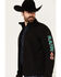 Image #2 - RANK 45® Men's Mexico Melange Embroidered Softshell Jacket, Black, hi-res