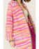 Image #3 - Free People Women's Pink Tiger Knit Duster, Pink, hi-res