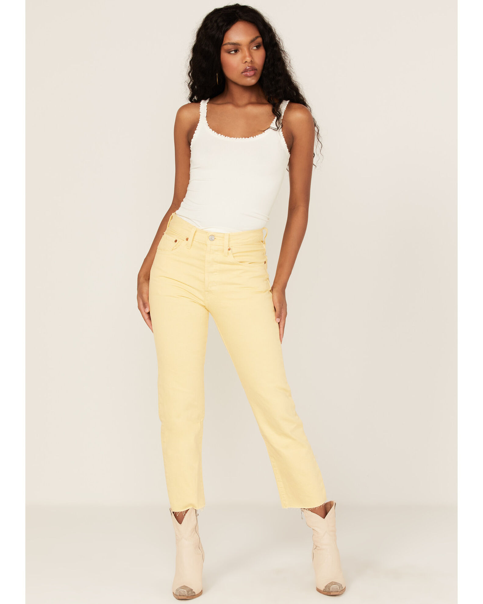 Levi s Women s 501 High Rise Straight Cropped Jeans Country Outfitter