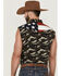 Cody James Men's Alpha Camo Print Bubba Sleeveless Snap Western Shirt , Camouflage, hi-res