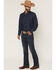 Image #1 - Wrangler Retro Men's 77MWZ Dark Wash Slim Bootcut Stretch Denim Jeans, Dark Wash, hi-res