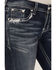 Image #4 - Grace in LA Women's Medium Wash Low Rise Floral Embroidered Pocket Stretch Bootcut Jeans, , hi-res