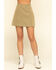 Free People Women's Days in The Sun Suede Skirt, Olive, hi-res
