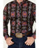Image #3 - RANK 45&reg; Men's Great Fall Southwestern Print Long Sleeve Button-Down Western Shirt, Black, hi-res