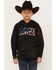 Image #1 - Cody James Boys' Flag Logo Camo Hooded Sweatshirt, Black, hi-res